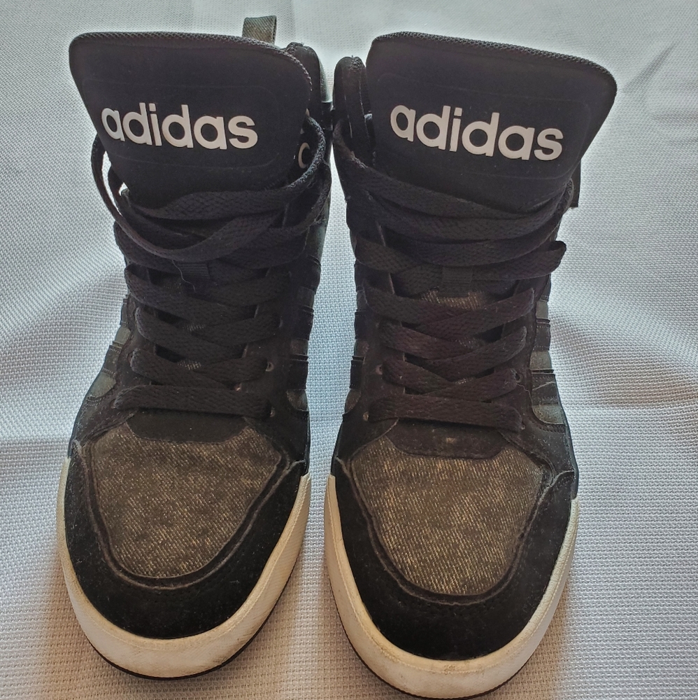 Adidas Neo Black and Grey High Top Boy's Size 6